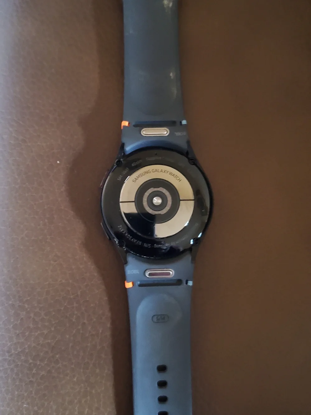 Samsung Black and Orange Accent Smartwatch